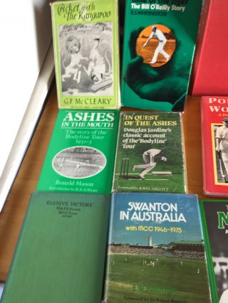 12 Vintage Ashes Books 1930 aussies kangaroo tiger bodyline ponsford miller unde 2