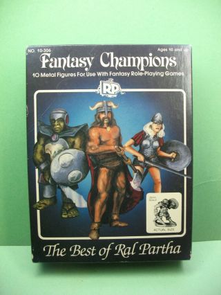 Vintage Ral Partha Fantasy Champions 10 - 306 Best Of Ral Partha 10 Figure Boxed
