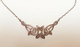 Vintage Sterling Silver Charles Rennie Mackintosh Necklace By Carrick Jewellery