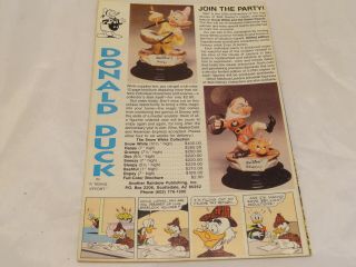 Vintage 1987 Gladstone Walt Disney ' s Uncle Scrooge The Son of The Sun 219 2