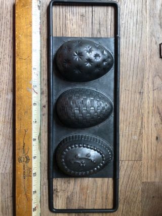 Easter Egg Mold Cale Chocolate Soap Vintage Metal