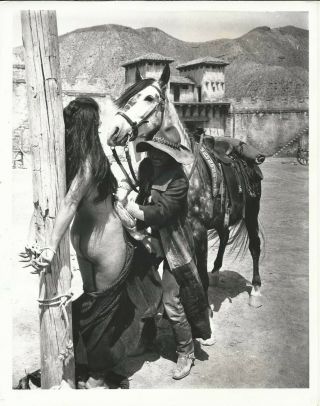 Western Shot Woman Tied Being Saved Blindman 10x8 Vintage Still Rare Image
