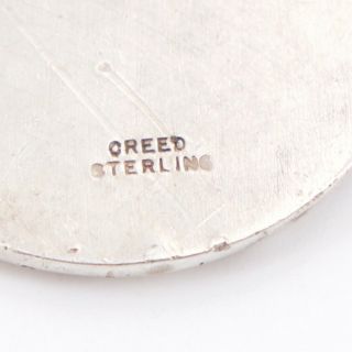 VTG Sterling Silver - CREED St.  Christopher Catholic Religious Medal Pendant 9g 5