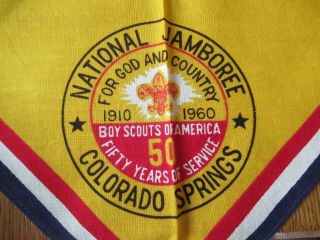 Vintage Boy Scout 1960 Jamboree Colorado Springs Neckerchief