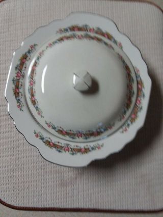 Vintage Lido W.  S.  George China Porcelain Serving Bowl With Lid
