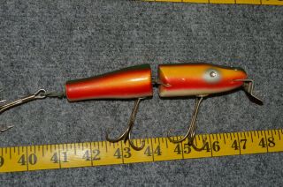 Vintage Wood Pikie Fishing Lure Marked Smv On The Lip