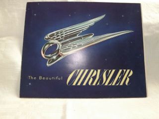 Vintage 1951 Chrysler Sales Brochure - Yorker,  Windsor,  Imperial -