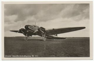 Vintage Postcard - Heinkel He111 D - Ahao