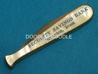 Vintage Ambassador Usa Figural Baseball Bat Folding Advertising Knife Knives Pen