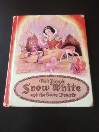 Walt Disney’s Snow White 1938 Book Whitman Publishing Vintage