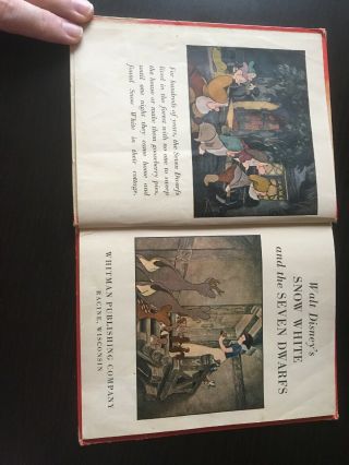 Walt Disney’s Snow White 1938 Book Whitman Publishing Vintage 5