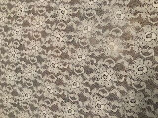 Vintage Off White Cream Rectangular LACE TABLECLOTH 69 