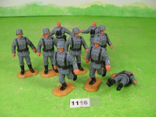 Vintage Timpo Plastic Soldiers Wwii Germans Some To Restore Toy Models 1116