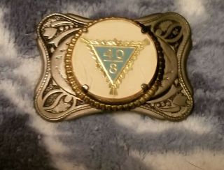 Vintage American Legion 40/8 Us Belt Buckle Previously Owned