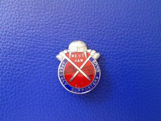 Vintage Enamel West Ham Speedway Supporters Club Pin Badge 1940 