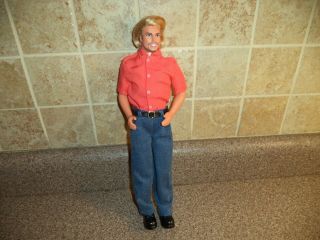 Vintage 1968 Blonde Real Hair Mod Ken Doll With Clothes