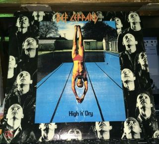 Def Leppard High N Dry Lp Album Vinyl 33 Rpm Vintage 1981