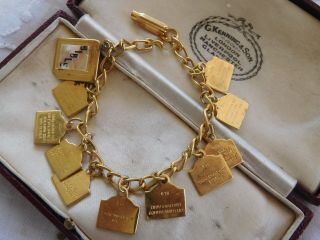 Lovely Vintage 1960s Ten Commandments Bracelet