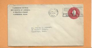 Boy Scouts Of America Boston Mass Vintage Advertising Cover =