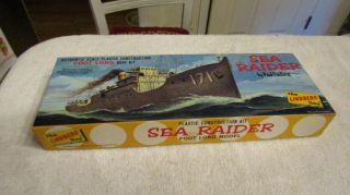 Vintage Lindberg Line Wwi Sea Raider Plastic Model Kit 731 Early 1960s