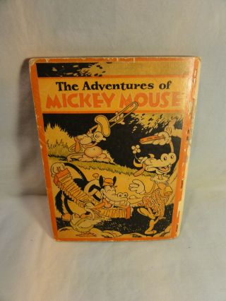 Vintage 1931 The Adventures Of Mickey Mouse,  Book 1