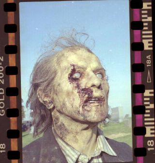 Ta20l Vintage Night Of The Living Dead Horror Movie Actor Eyes Negative Photo