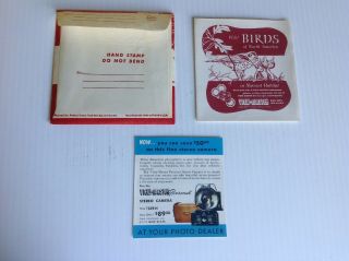VINTAGE WILD BIRDS OF NORTH AMERICA 1955 VIEW - MASTER PKT 895 A/B/C VG W/BOOKLET 3