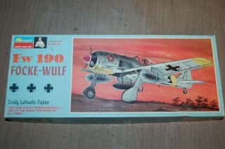 Vintage 1/48 Monogram Focke Wulf Fw.  190 German Luftwaffe Fighter Partial