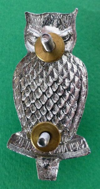 SOUTH AFRICA MILITARY INTELLIGENCE AFRICAN EAGLE OWL vintage metal CAP BADGE 2