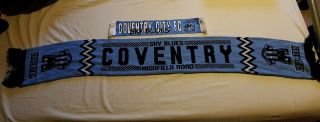 Vintage Retro Coventry City Fc Football Scarf And Window Scarf Highfield Road