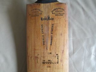 Vintage Gunn & Moore Cricket Bat " The Cannon " Adult / Senior Full Size Handmade