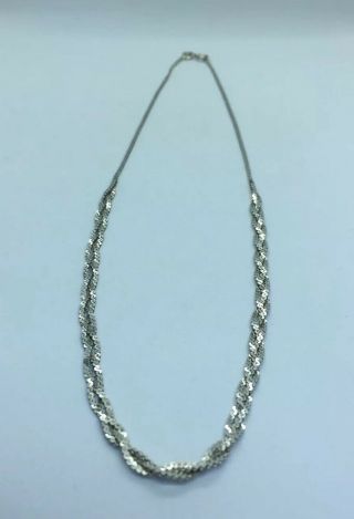 Vintage Sterling Silver 925 Necklace/ Choker 2