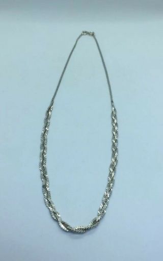 Vintage Sterling Silver 925 Necklace/ Choker 5