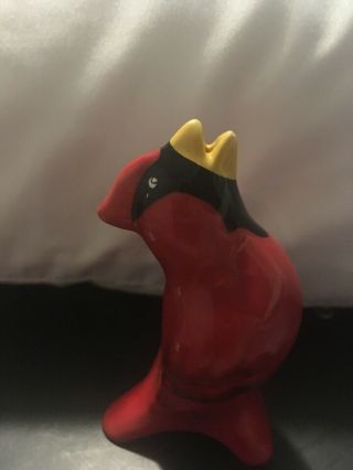 Pfaltzgraff Red Cardinal Pie Bird Ceramic Vtg Baking Steam Vent Funnel Whistle 5