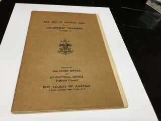 Vintage Sea Scout Service Aids For Leadership Training