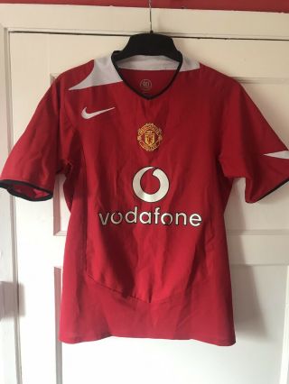 Nike Vintage Manchester United Home Shirt 2006 Size On Tag Small