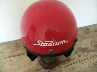 Vintage Motorcycle Stadium Helmet.  Motorsport.  Vespa Lambretta.  Classic Bike