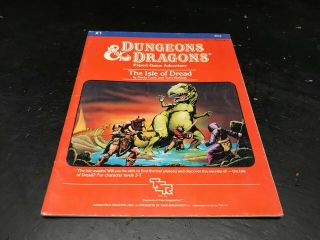 D&d Dungeons & Dragons The Isle Of Dread X1 Tsr 1983 Vintage 16