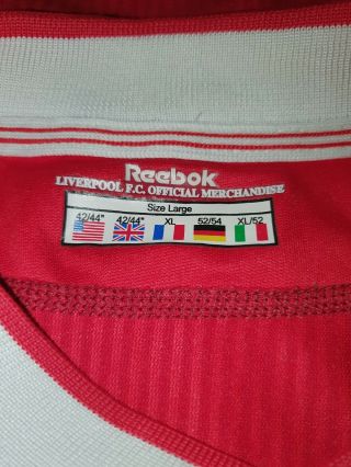 Vintage Liverpool home football shirt size 42/44 Reebok 2002 - 2004 4