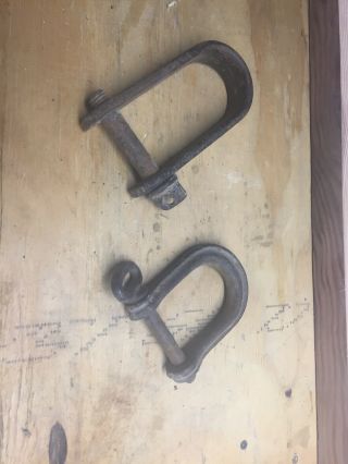 Vintage Screw Pin Anchor Shackle Clevis (2) 1/2 ",  7/16 "