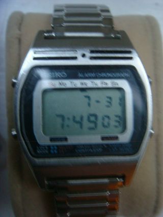 1981 Seiko A257 - 5010 Vintage Lcd Jdm Stainless Steel Wristwatch