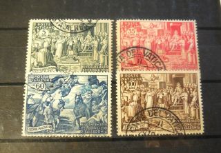 (4) Vintage " Vatican City " Stamps (1951) =