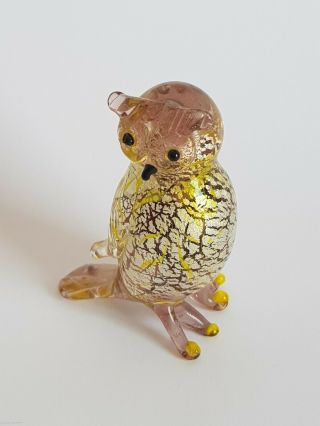 Vintage Murano Glass Owl