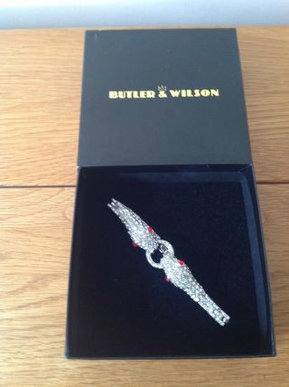 Vintage Butler And Wilson Snake Brooch.  Boxed