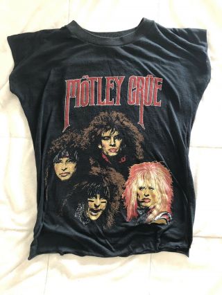 Vintage Motley Crue Theater Of Pain 1985 Band T - Shirt S/xs