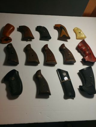 Vintage Asst Gun Handles Wood Plastic Good - Ex Cond 14 Total
