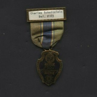 Vintage American Legion 50th Anniversary Pin Back Medal Dated 1968 Baltimore Md