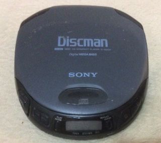 Vintage Sony Discman Portable Cd Player Walkman Mega Bass