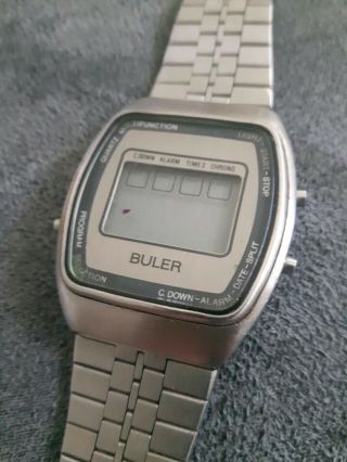Buler Vintage Digital Watch 3073 - 24043.  Spares.