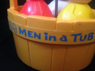 Vintage 1970 ' s Fisher Price toy 3 men in a tub spring mast 2